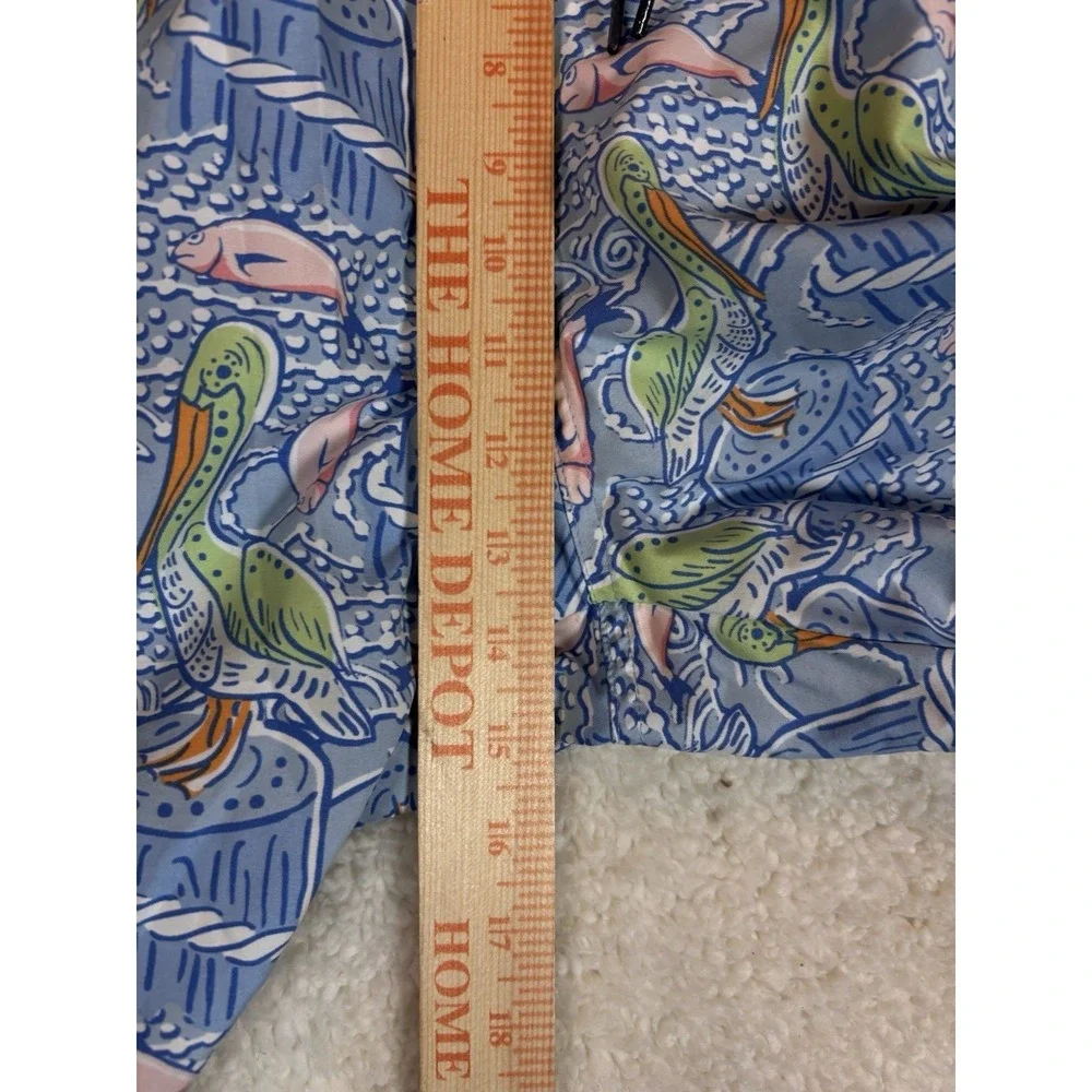 Vineyard Vines Swim Trunks Mens‎  Blue Pelican Fish Size Xl
